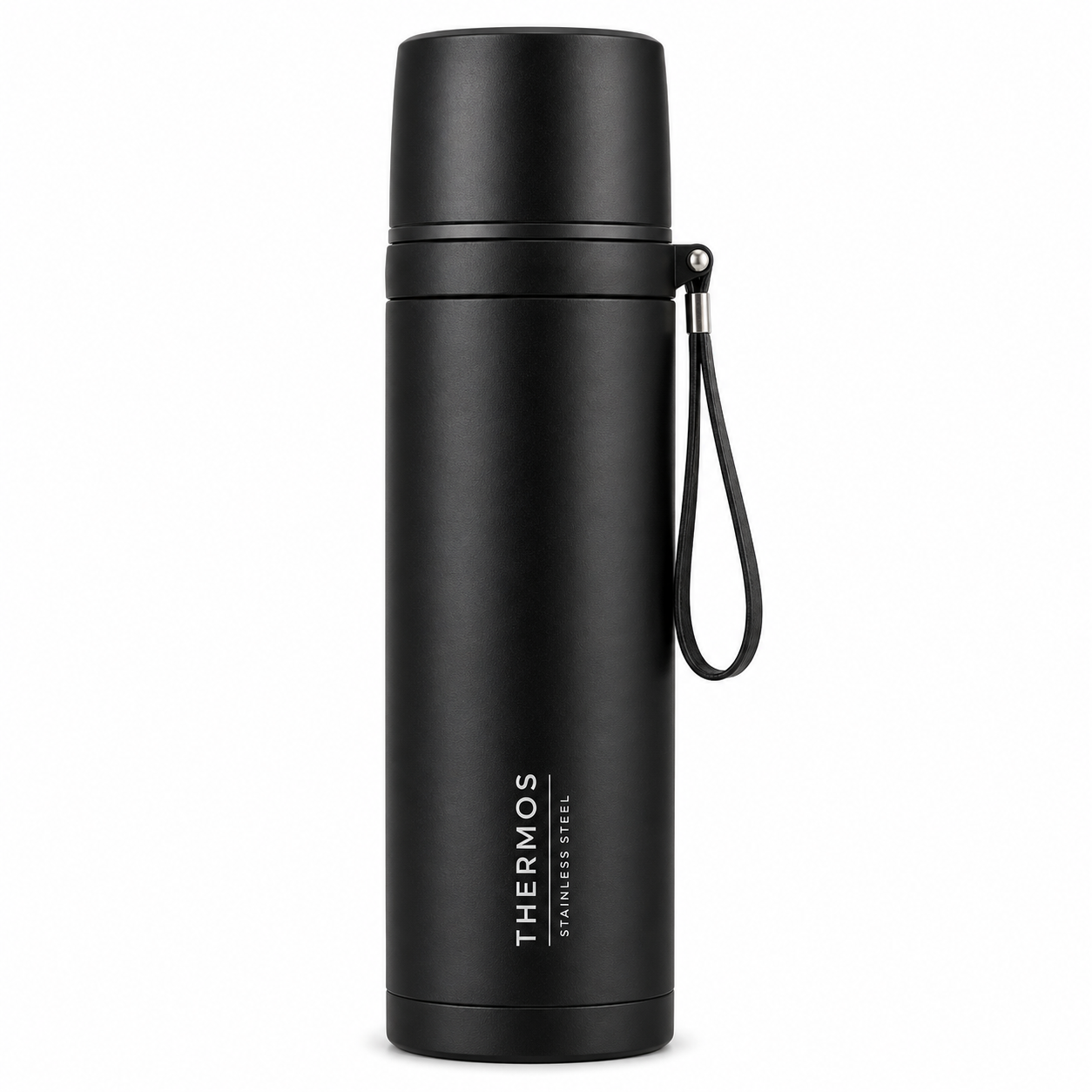 Matte Black Thermos Bottle